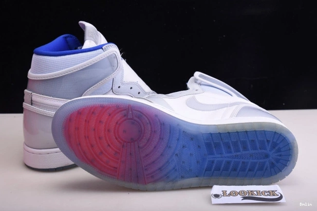 Bmlin shoes CK6637-104 White Jordan High Zoom Racer Blue Air 1 Retro 0703